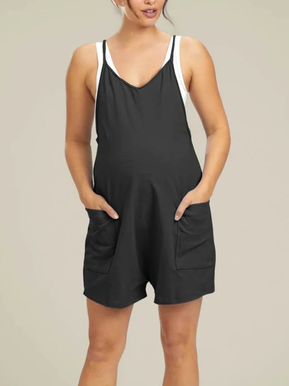 NWT - LAHLOYA | Oversized Jumpsuit Shorts - Maternity & Postpartum